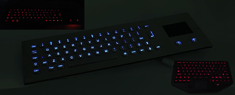 Illuminated Keyboard kim loại