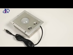 Panelmount Công nghiệp cứng kim loại thép không gỉ Trackball