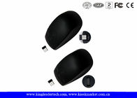 Black Mini USB Receiver Silicone 2.4 Ghz Waterproof Wireless Mouse With Laser Pointer