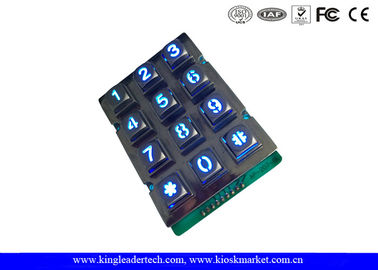 Mua Bằng chứng Vandal kẽm hợp kim kim loại Keyboard Với Backlit / 9 Pin nối online manufacture