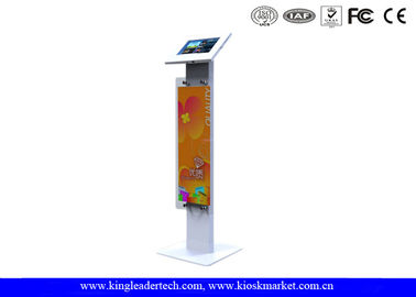 Mua Hiển thị Công Gian Chống Trộm cắp Ipad Kiosk Đứng với Logo Panel, kim loại Rugged online manufacture