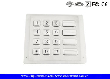 Mua Thép không gỉ Rugged USB kẻ phá hoại bàn phím bằng chứng, 4x4 Matrix Kiosk Bàn phím online manufacture