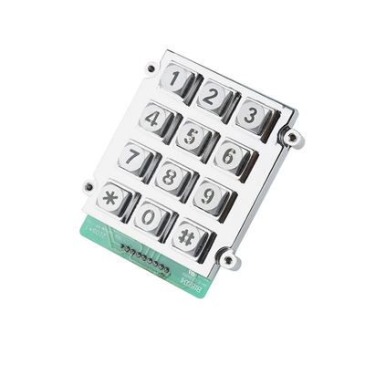 Mua 12 Bàn phím số có đèn nền chống phá hoại theo tiêu chuẩn IP65 Ma trận hợp kim kẽm cho môi trường tối online manufacture