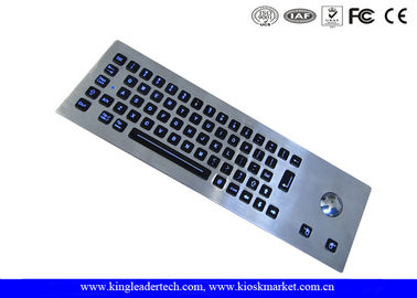 Mua Bàn phím với Trackball, 64 phím đèn nền LED công nghiệp thép không gỉ online manufacture