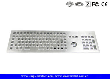 Mua Bàn phím bằng thép không rỉ công nghiệp Ruggedized với Trackball tích hợp online manufacture