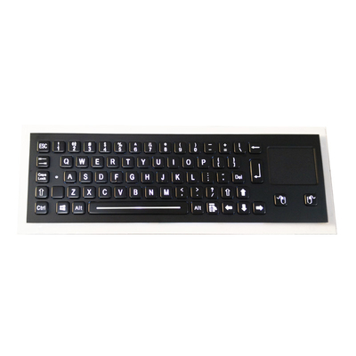 Mua Điện áp Đen Rugged chống phá hoại IP65 compact backlit panelmount bàn phím thép không gỉ với touchpad. online manufacture