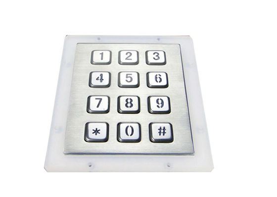 Mua 12 phím Bàn phím kim loại có đèn nền IP65 cho máy bán hàng tự động online manufacture