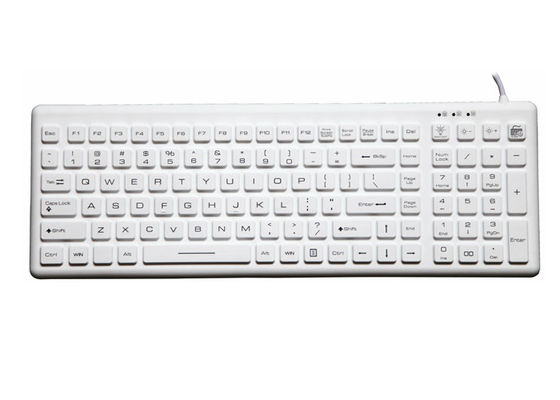 Mua IP68 Bàn phím kín y tế có thể giặt được Các phím USB 110 với nút BẬT TẮT đèn nền online manufacture