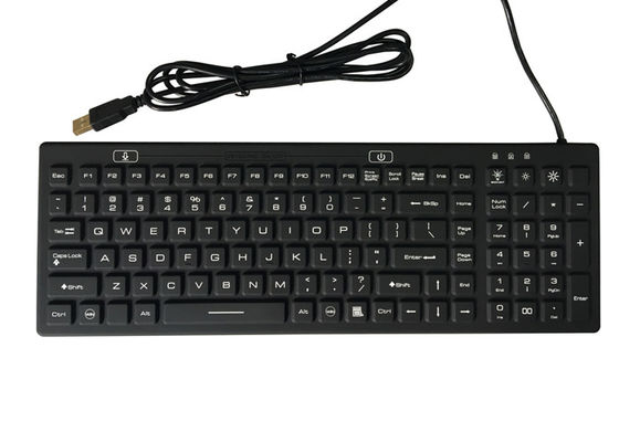 Mua Bàn phím y tế 106 phím có thể giặt được IP68 với đèn nền màu xanh lam online manufacture