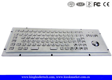 Mua 86 phím IP65 thép không gỉ đánh giá công nghiệp Kiosk Keyboard Với Trackball online manufacture