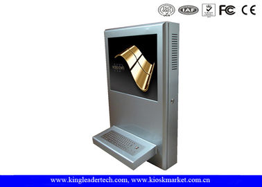 Mua Modern Slim Treo Tường Kiosk Với 15 Inch Màn hình cảm ứng Màn hình và bàn phím kim loại Tùy chọn online manufacture