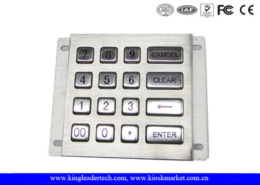 Mua 16 Nút di chuyển dài Bàn phím số bằng kim loại RS232 chắc chắn cho công nghiệp online manufacture