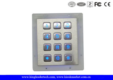 Mua Bảng điều chỉnh Núi Numeric Backlit kim loại Bàn phím với 12 phím Illuminated Đối với hệ thống kiểm soát truy cập online manufacture