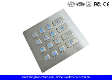 Mua Numeric Illuminated Backlit kim loại Bàn phím 16 phím cho Hệ thống an ninh Access Control online manufacture