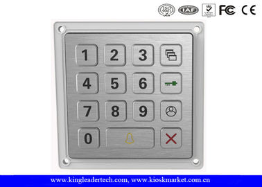 15 Keys Smart Door Access System Rugged Keypad Stainless Steel Outdoor