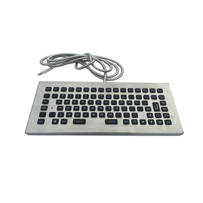 Backlit Desktop Rugged Vandal Proof Keyboard Waterproof With 12 Function Keys