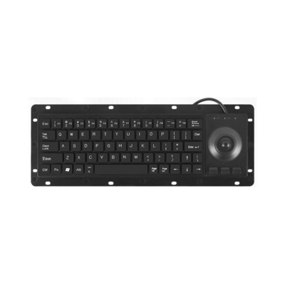 Bàn phím máy tính công nghiệp Bàn phím nhựa màu đen chống bụi tùy chỉnh với giao diện USB hoặc PS2 và bố cục tùy chỉnh có sẵn