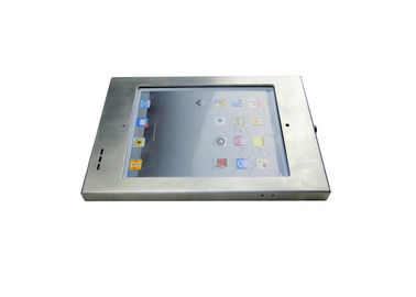 Stainless Steel Metal Tablet Enclosure Secure Ipad Kiosk Vesa Mount For Pad