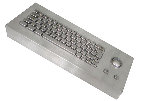 FCC Industrial Metal Desktop Keyboard 20mA With Hand Touched Mechanical Keys